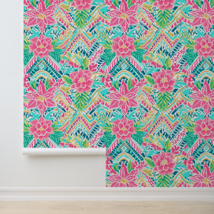 Papel Pintado Zigzag Bloom