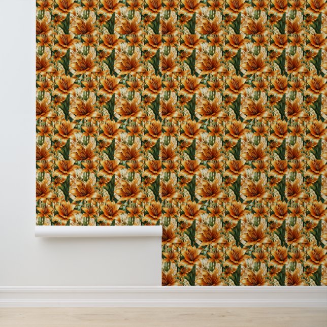 Papel Pintado Zinnia dorada (Solicitud)