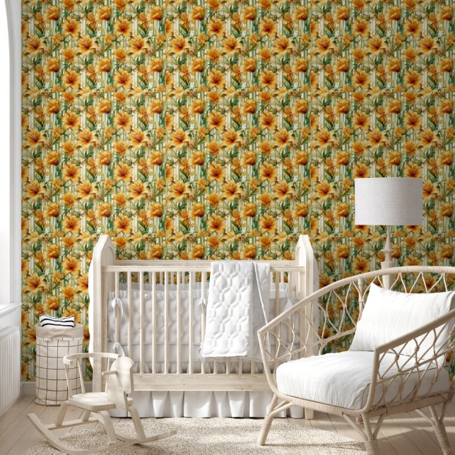 Papel Pintado Zinnia dorada (Niños)