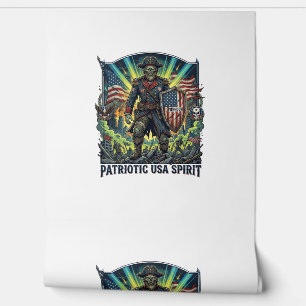 Papel Pintado Zombie Patriótico General Zombie Patriótico Apocal