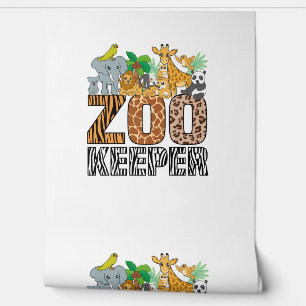 Papel Pintado Zookeeper vestume Zebra Wild Print Animal Africano
