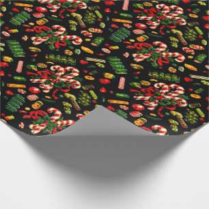 Papel pintoresco de vintage velas navideñas de los