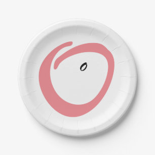 Papel Pizarra de bebé embarazada rosa lindo plato de pap