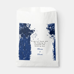 Papel Placa azul de arty - Bolsa favorita de boda