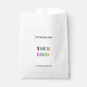 Papel Plantilla de bolsa de logotipos y textos para empr