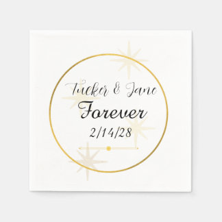 Papel Plantilla de servilleta de boda minimalista elegan