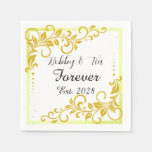 Plantilla de servilleta de boda minimalista elegan