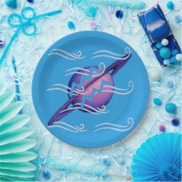Papel Plato de cena de Acuario