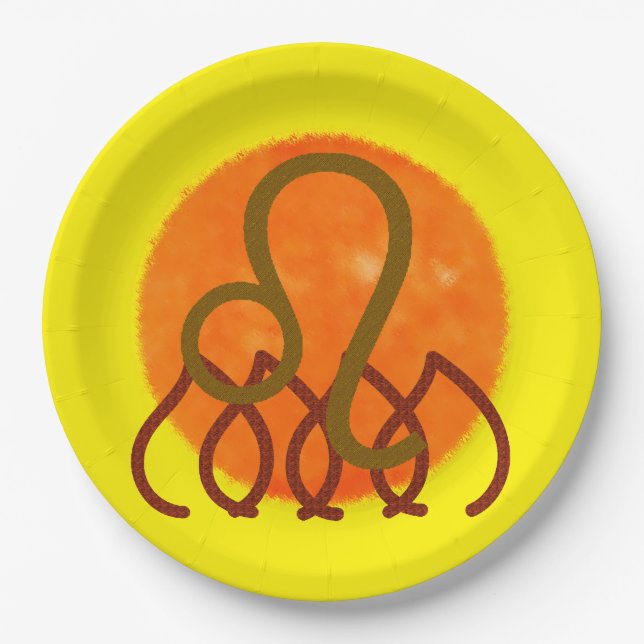 Papel Plato de cena Leo (Anverso)