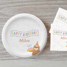 Plato de Cumpleaños Personalizado Diseño de Fiesta