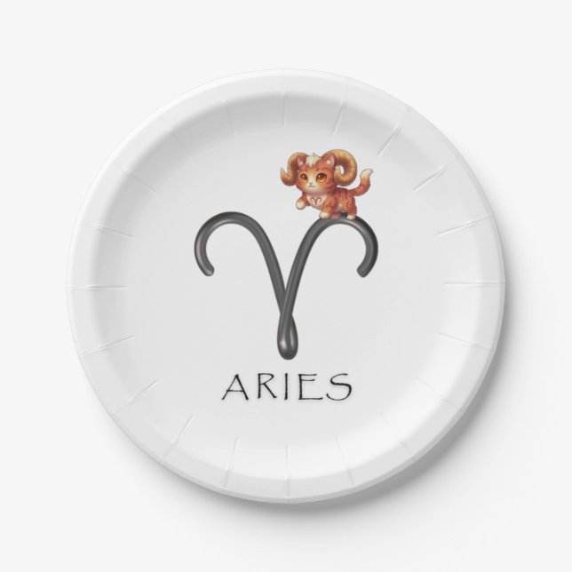 Papel Plato de Fiesta Aries (Anverso)