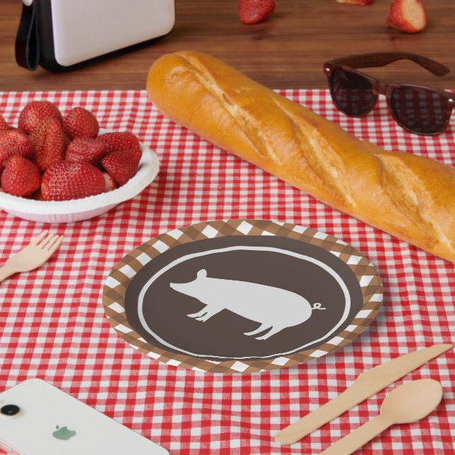 Papel Plato de fiesta asado de cerdo (Picnic)