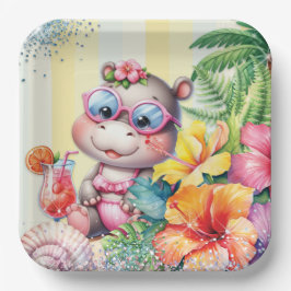 Papel Plato de fiesta Beach Baby
