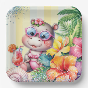 Papel Plato de fiesta Beach Baby