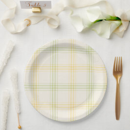 Papel Plato de Fiesta | Cuadros de Lima y Limón | Gin & 