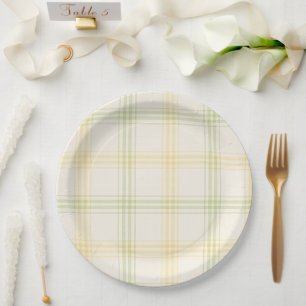 Papel Plato de Fiesta   Cuadros de Lima y Limón   Gin & 