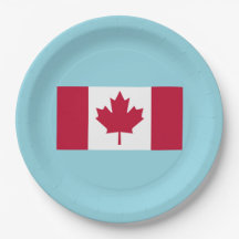 Plato de fiesta de celebración del Día de Canadá
