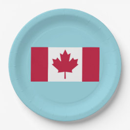 Papel Plato de fiesta de celebración del Día de Canadá