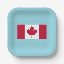 Papel Plato de fiesta de celebración del Día de Canadá