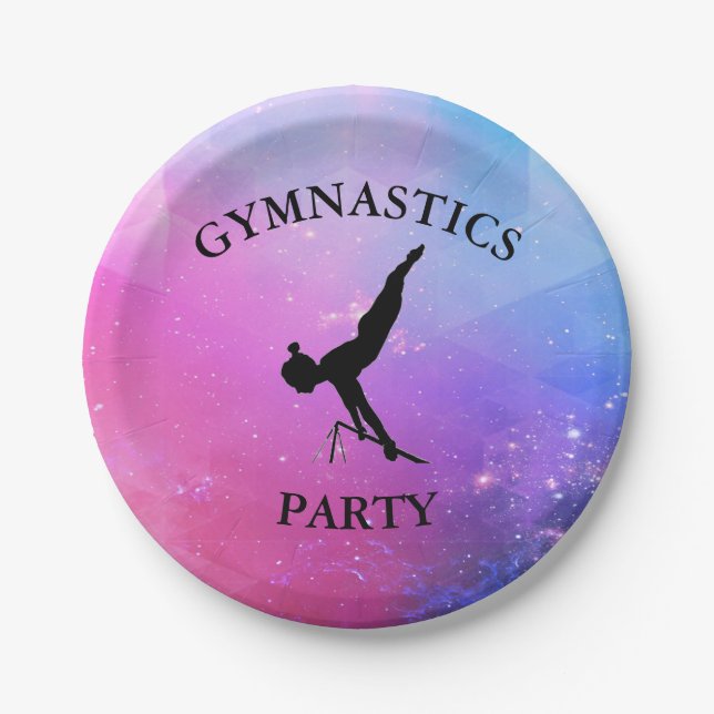 PAPEL PLATO DE FIESTA DE GIMNASIA (Anverso)