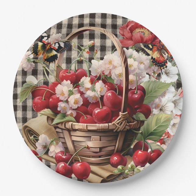 Papel Plato de fiesta de granja fresca (Anverso)