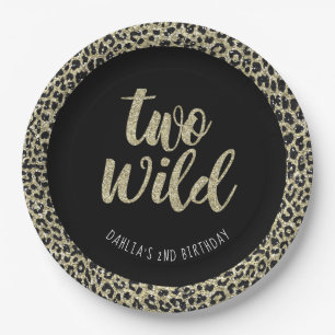 Papel Plato de fiesta de leopardo Dos Fieras