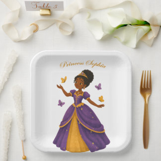 Papel Plato de fiesta de princesa