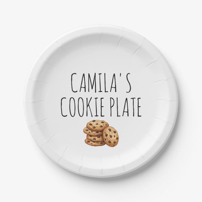 Papel Plato de Galletas Personalizadas (Anverso)