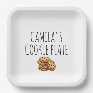 Papel Plato de Galletas Personalizadas