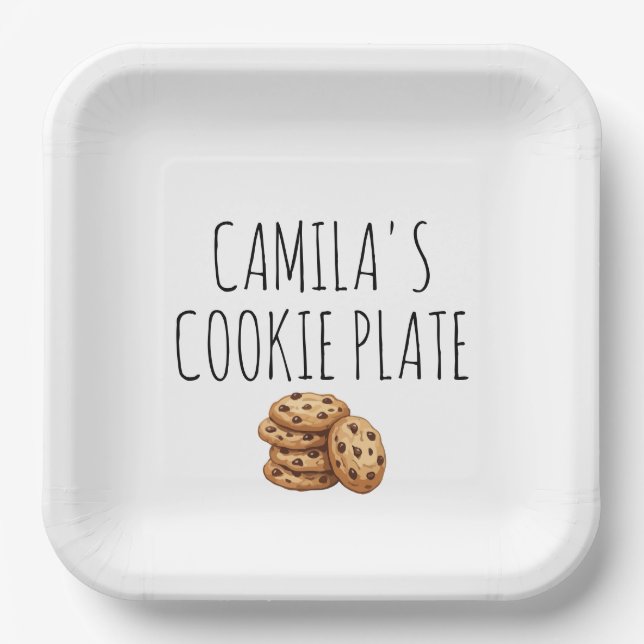 Papel Plato de Galletas Personalizadas (Anverso)
