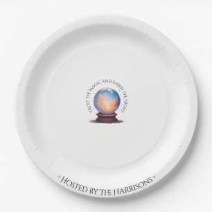 Papel Plato de Halloween Orbe de adivina la fortuna
