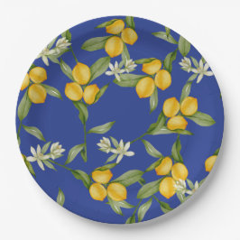 Papel Plato de Jardin de Cítricos Mediterráneo