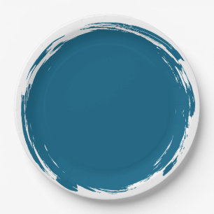 Papel Plato de mancha azul