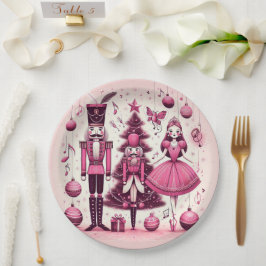 Papel Plato de Navidad Cascanueces