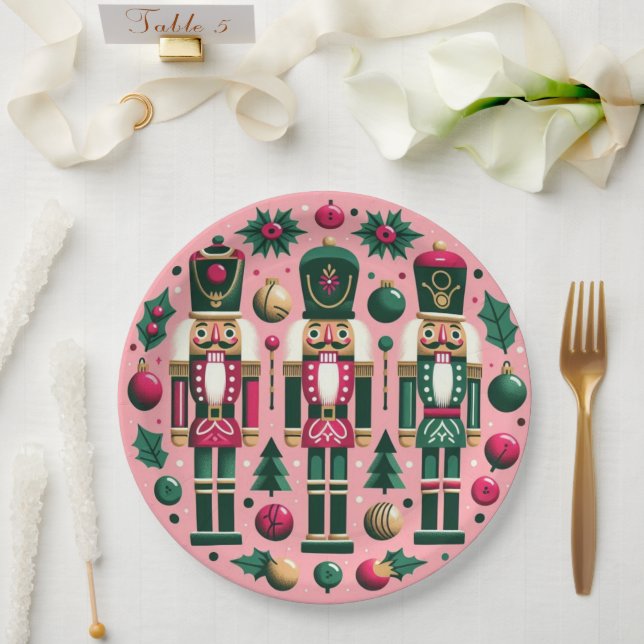 Papel Plato de Navidad Cascanueces (Boda)