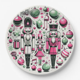 Papel Plato de Navidad Cascanueces