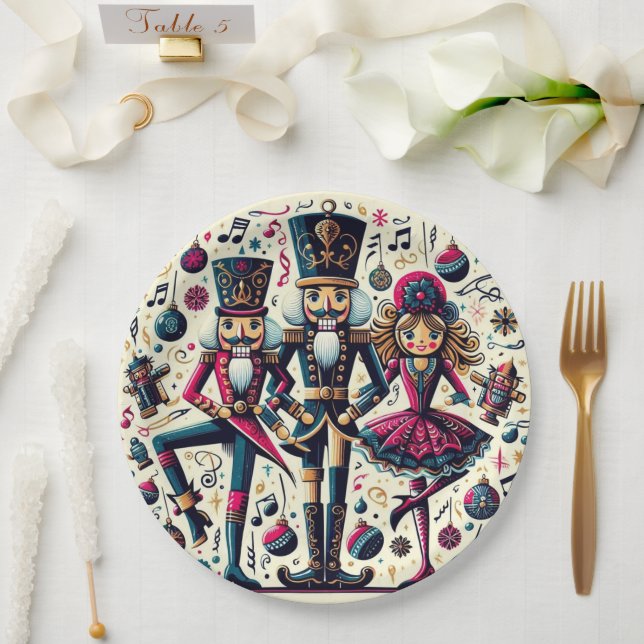 Papel Plato de Navidad Cascanueces (Boda)
