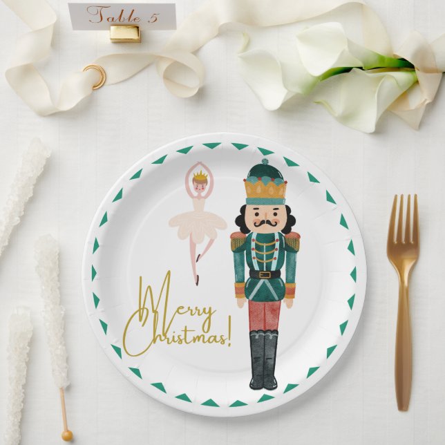Papel Plato de Navidad Cascanueces (Boda)