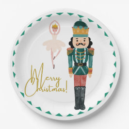 Papel Plato de Navidad Cascanueces