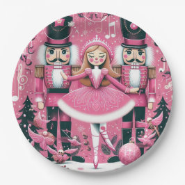 Papel Plato de Navidad Cascanueces