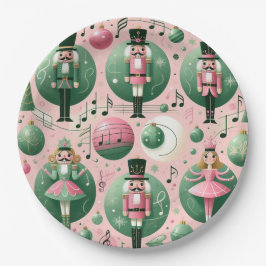 Papel Plato de Navidad Cascanueces