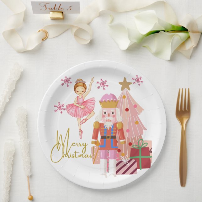 Papel Plato de Navidad Cascanueces (Boda)
