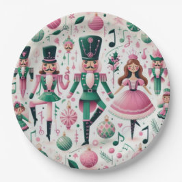 Papel Plato de Navidad Cascanueces