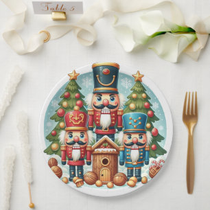 Papel Plato de Navidad Cascanueces