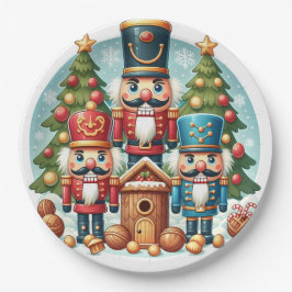 Papel Plato de Navidad Cascanueces