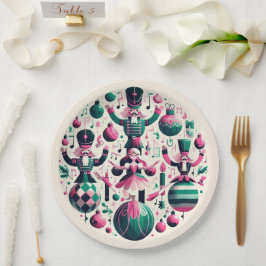 Papel Plato de Navidad Cascanueces