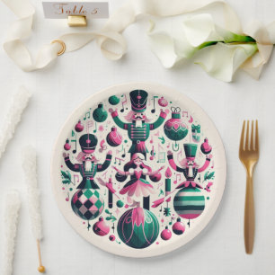 Papel Plato de Navidad Cascanueces