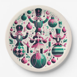 Papel Plato de Navidad Cascanueces