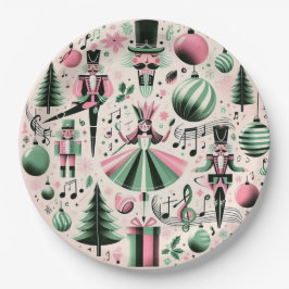 Papel Plato de Navidad Cascanueces
