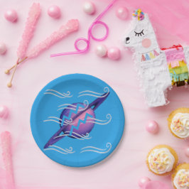 Papel Plato de pastel de Acuario